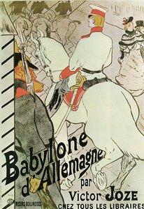 Plakat til boken Babylone dAllemagne av Victor Joze, 1894.