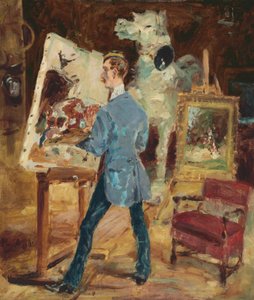 Princeteau i sitt studio; Princeteau i studioet hans, 1881 av Henri de Toulouse Lautrec