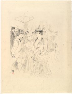 Promenur av Henri de Toulouse Lautrec