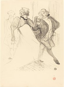Rejane og Galipaux i "Madame Sans-Gêne" (Réjane og Galipaux i "Madame Sans-Gêne") av Henri de Toulouse Lautrec