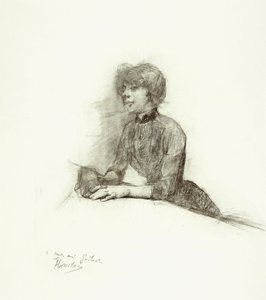 Sitzende Frau, ca. 1887 von Henri de Toulouse Lautrec