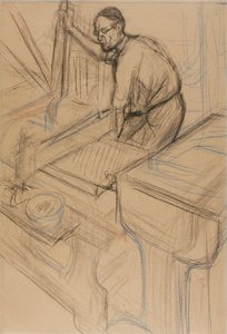 Studie, ca. 1893 av Henri de Toulouse Lautrec