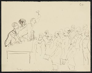 Nedsenkning, 1881 av Henri de Toulouse Lautrec