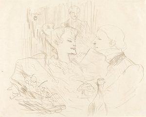 Kveldsmat i London av Henri de Toulouse Lautrec
