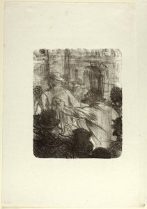 Tekstilmarkedet, Krakow, fra Au Pied du Sinaï av Henri de Toulouse-Lautrec