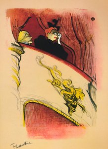 Boksen med den forgylte masken, 1893, 1946 av Henri de Toulouse Lautrec