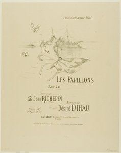 Sommerfuglene, fra Melodier av Désiré Dihau av Henri de Toulouse Lautrec