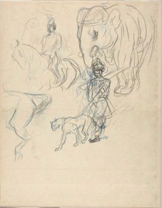 The Cortege of the Rajah av Henri de Toulouse Lautrec