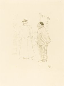 Den første leverandøren av Jourdan og Brown av Henri de Toulouse Lautrec