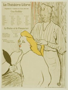Frisøren, Program for Théâtre Libre av Henri de Toulouse Lautrec
