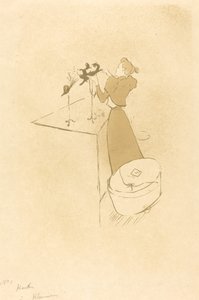 The Milliner (The Milliner - Renée Vert) av Henri de Toulouse Lautrec
