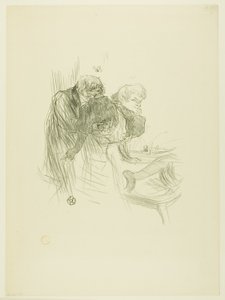 Bønnen til de polske jødene, fra Au Pied du Sinaï av Henri de Toulouse-Lautrec