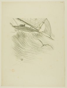Havsvalene, fra Melodier av Désiré Dihau av Henri de Toulouse Lautrec