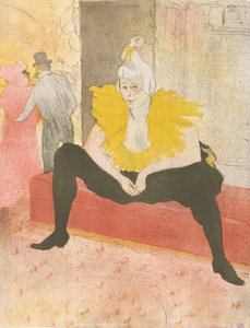 Die sitzende Clownin Mademoiselle Cha-u-ka-o aus der Serie Elles, 1896 von Henri de Toulouse Lautrec