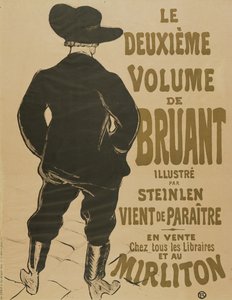 Det andre bindet av Bruant, 1893 av Henri de Toulouse Lautrec