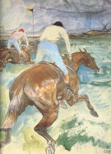 Der Jockey in seiner natürlichen Umgebung von Henri de Toulouse Lautrec