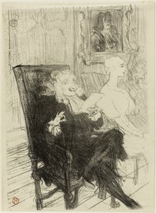 Truffier og Moreno, i Learned Women av Henri de Toulouse Lautrec