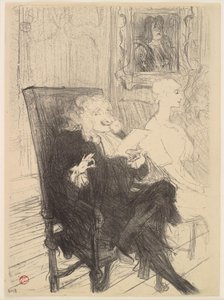 Truffier og Moreno, i Learned Women av Henri de Toulouse-Lautrec