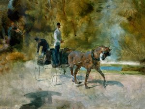 Ein Dogcart von Henri de Toulouse Lautrec