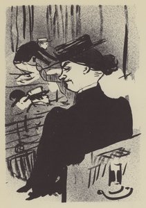 En tilskuer av Henri de Toulouse Lautrec