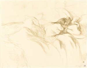 Kvinne sover av Henri de Toulouse Lautrec