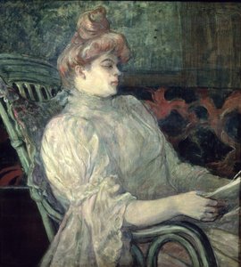 Kvinne som leser av Henri de Toulouse Lautrec