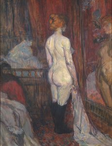 Kvinne foran et speil, 1897. av Henri de Toulouse Lautrec