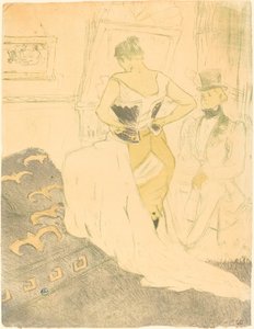 Kvinne i korsett Femme en korsett, 1896. av Henri de Toulouse Lautrec