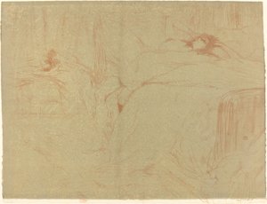 Kvinne på ryggen av Henri de Toulouse Lautrec
