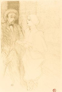Yahne og Mayer i den vanskelige tidsalderen Yahne og Mayer i den vanskelige tidsalderen, 1895. av Henri de Toulouse Lautrec