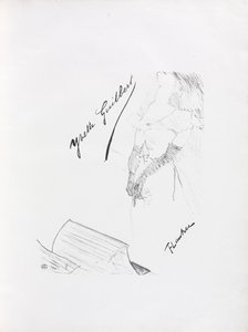 Yvette Guilbert-engelsk serie: Frontispice av Henri de Toulouse-Lautrec