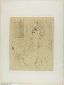 Yvette Guilbert—A Menilmontant de Bruant, fra Yvette Guilbert av Henri de Toulouse-Lautrec