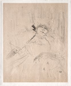Yvette Guilbert: Chanson Ancienne, 1898 von Henri de Toulouse Lautrec