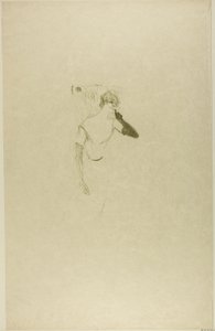Yvette Guilbert, i Colombine ved Pierrot av Henri de Toulouse Lautrec