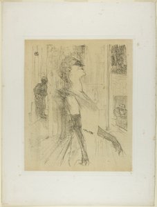 Yvette Guilbert auf der Bühne, aus Yvette Guilbert von Henri de Toulouse-Lautrec