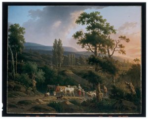 Et par landskap av Henricus Josephus Antoniessen