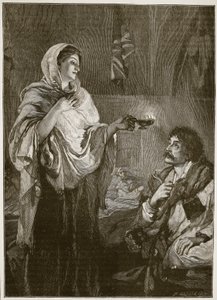 Florence Nightingale på sykehuset i Scutari, illustrasjon fra 