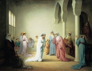 Ankomsten til haremet i Konstantinopel, 1861