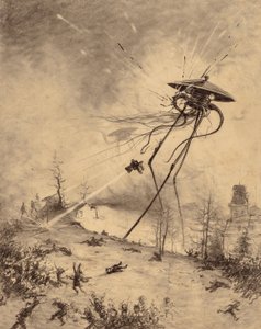Martian Fighting Machine truffet av et skjell