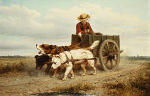 Hundevognen, av Henriëtte Ronner Knip