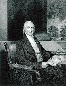 Philip Syng Physick (1768-1837) gravert av Richard W. Dodson (1812-67) (gravering) av Henry (after) Inman