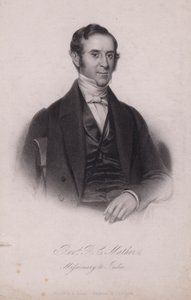 Henry Cotton Mather , engelsk kristen misjonær i India (gravering) av Henry (after) Room