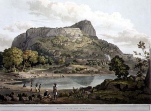 Riacotta i Baramahal, plate XII, gravert av Daniel Havell (1785-1826) 1809 (gravering)