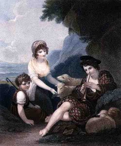 The Rustic Minstrel, gravert og pub. av Anthony Cardon (1772-1813)