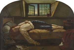 Chattertons død av Henry (after) Wallis