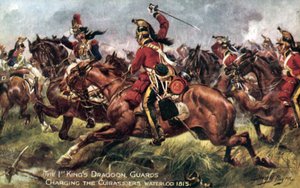 1. (Kings) Dragoon Guards, slaget ved Waterloo, 18. juni 1815