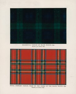 42nd Royal Highlanders The Black Watch. Regimentelle tartaner (chromolitho) av Henry A. Payne