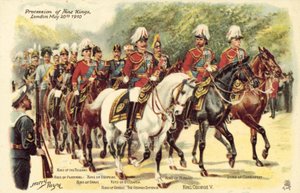 Prosesjon av ni konger, London, 20. mai 1910