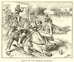Nederlag til de amerikanske dragonene (litho) av Henry Alexander (after) Ogden