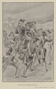 Revolt of the Pennsylvania Line (litho) av Henry Alexander (after) Ogden